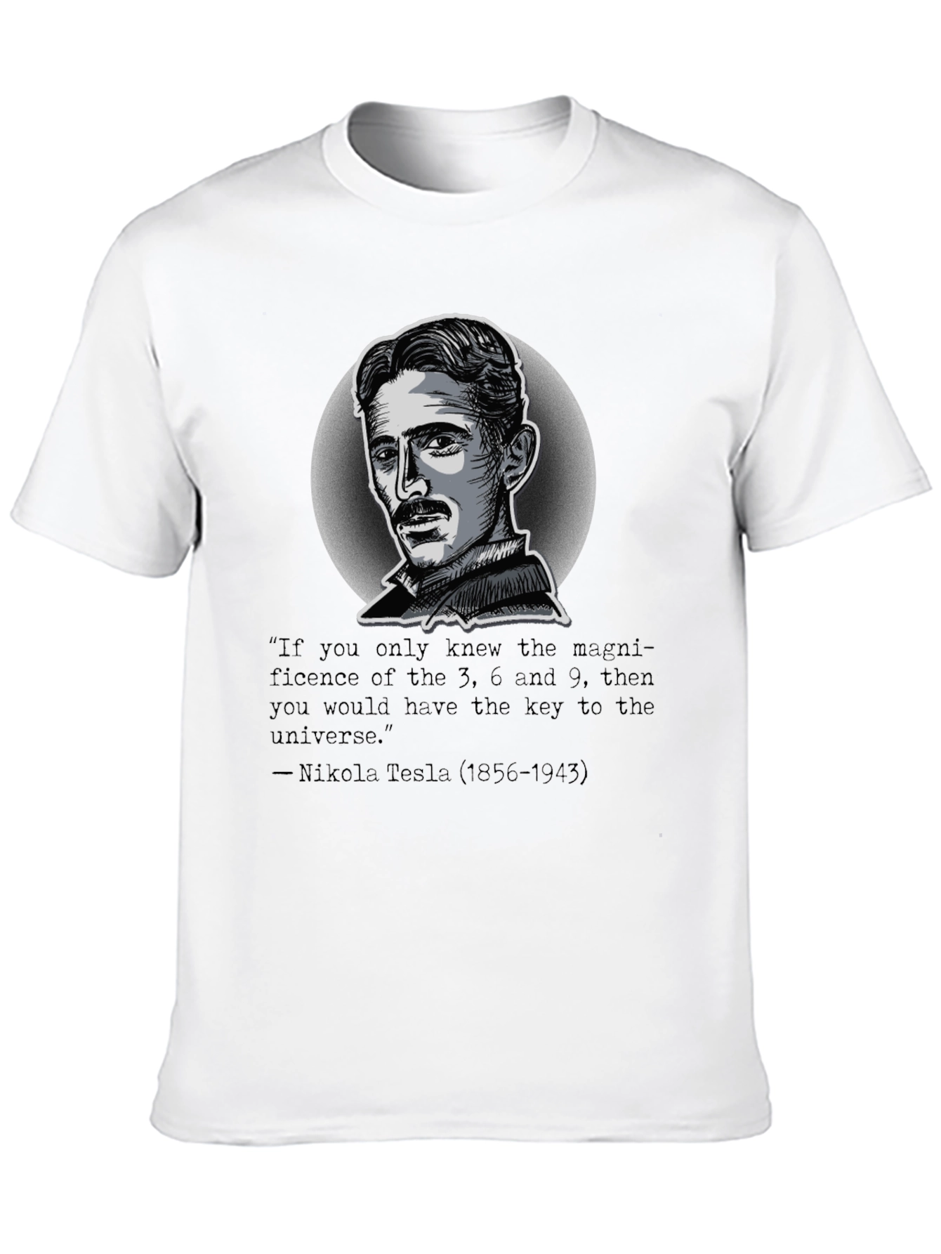 Nikola Tesla Quote Graphic T-Shirt