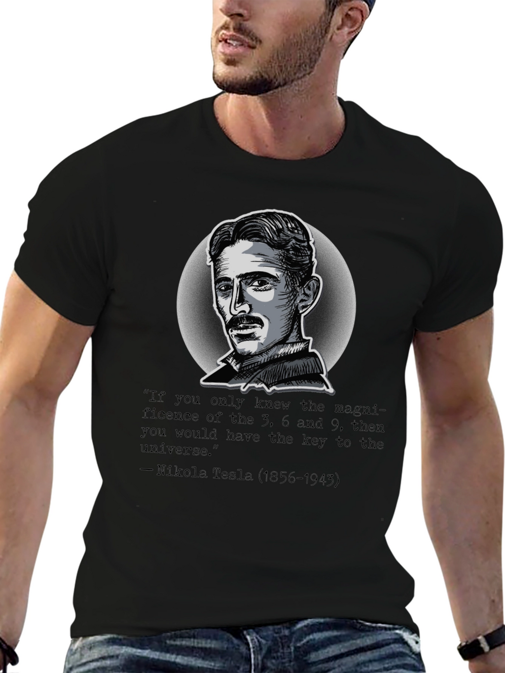 Nikola Tesla Quote Graphic T-Shirt