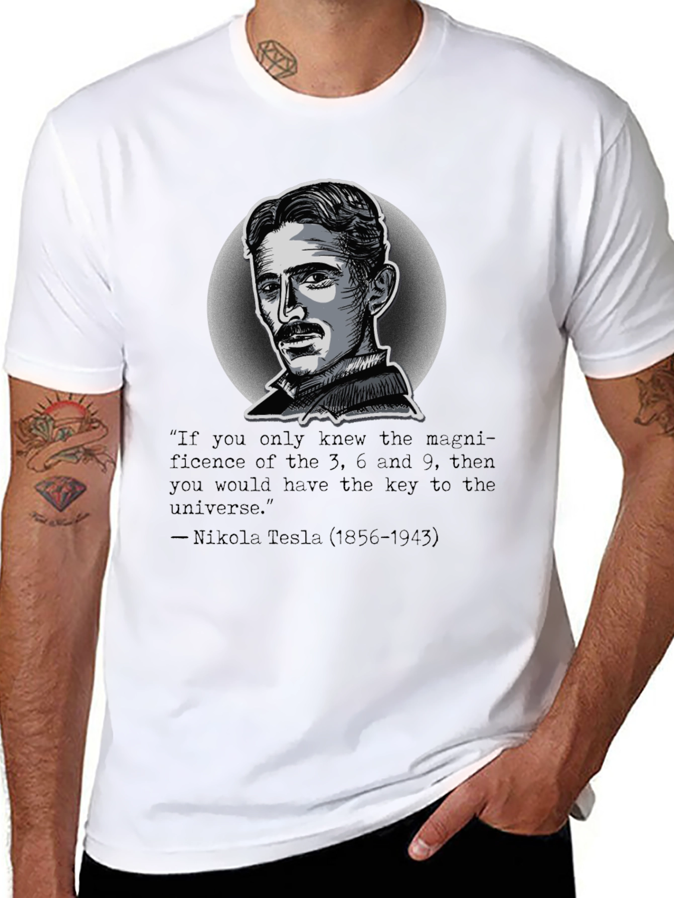 Nikola Tesla Quote Graphic T-Shirt