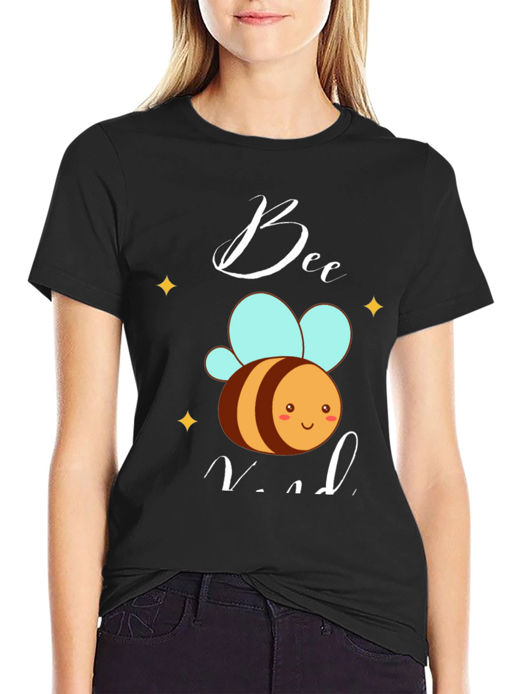 Bee Kind T-Shirt -  Mens Black Graphic Tee