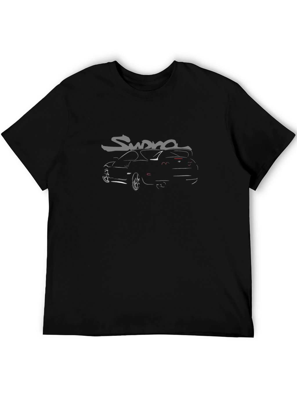Supra Car Graphic Tee - Black Cotton Blend