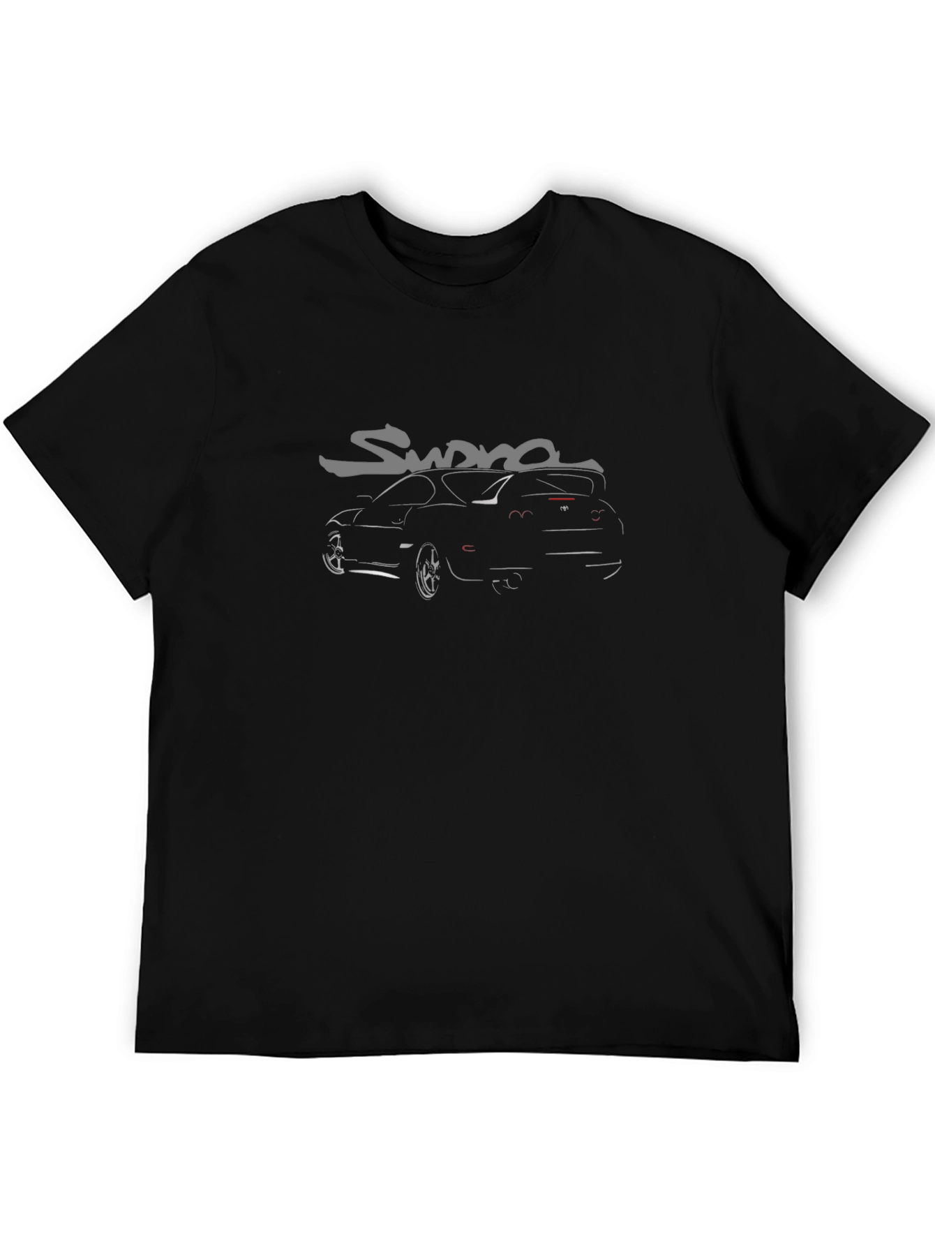 Supra Car Graphic Tee - Black Cotton Blend