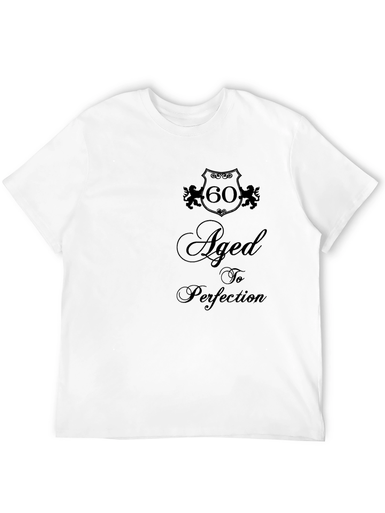 Aged to Perfection 60th Birthday Black T-Shirt