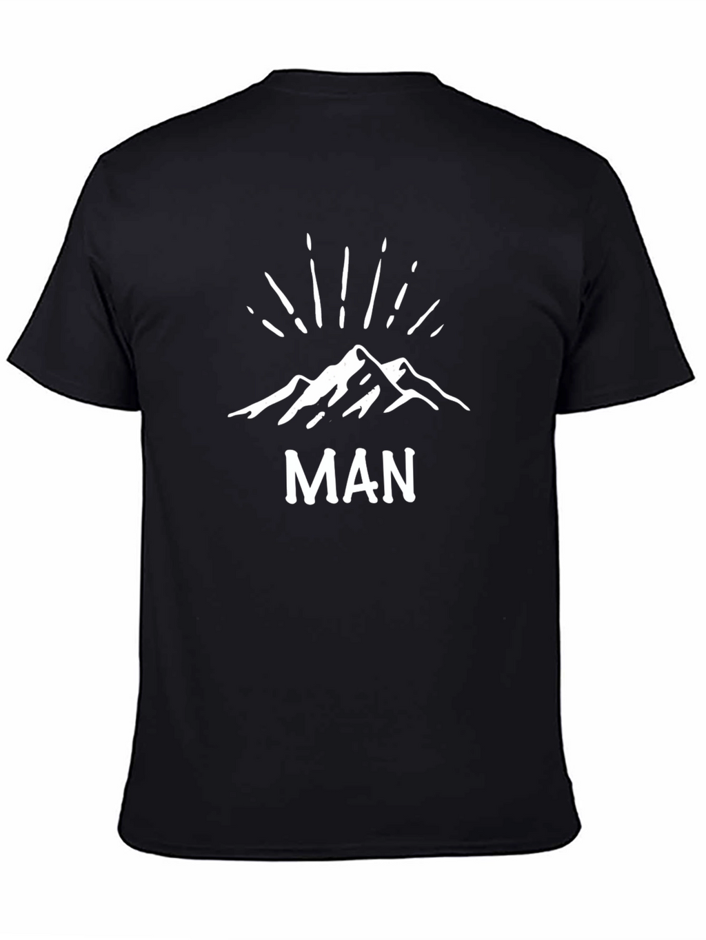 Mountain Man Graphic Tee - Classic Black T-Shirt