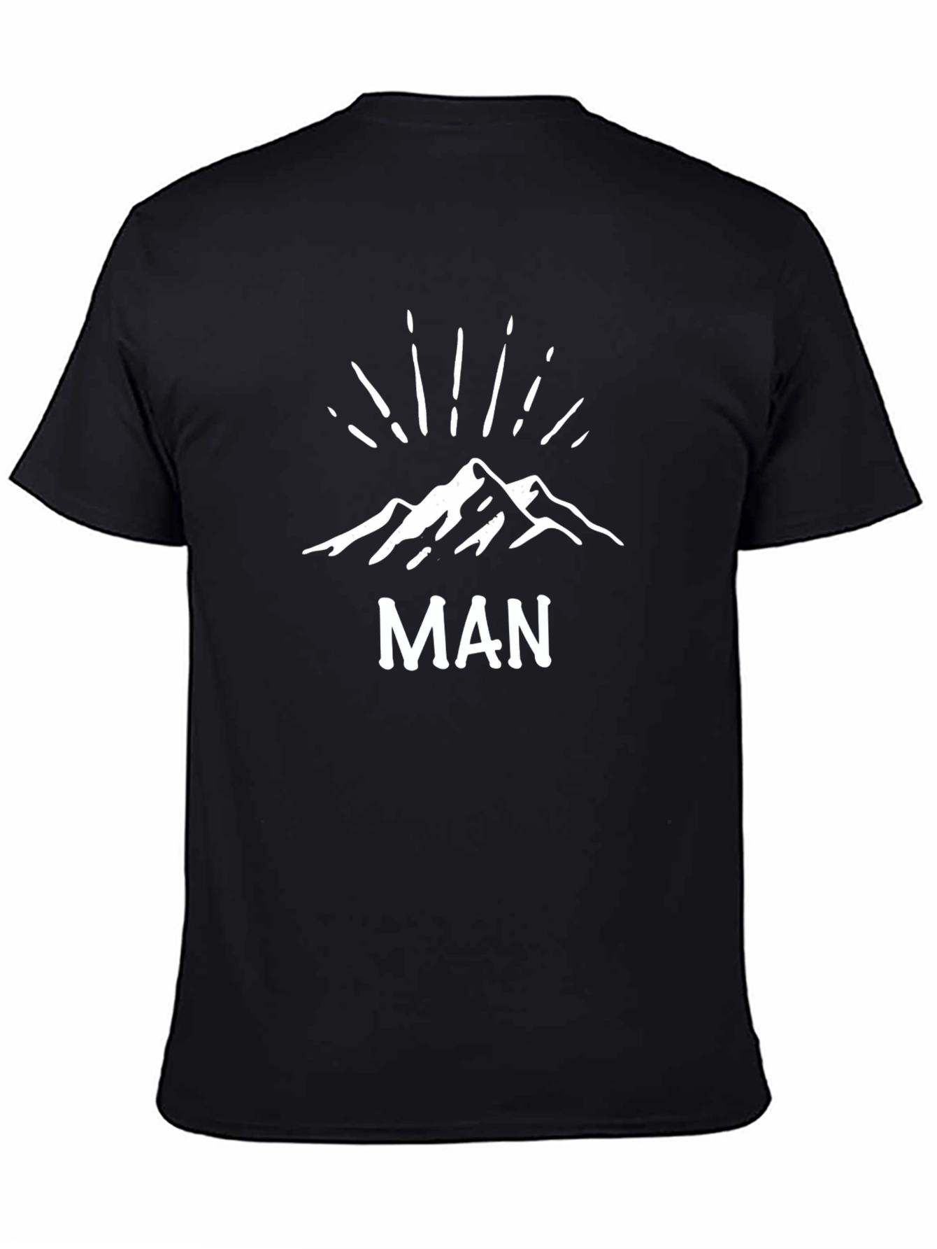 Mountain Man Graphic Tee - Classic Black T-Shirt