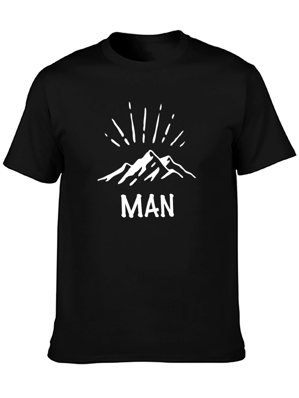 Mountain Man Graphic Tee - Classic Black T-Shirt