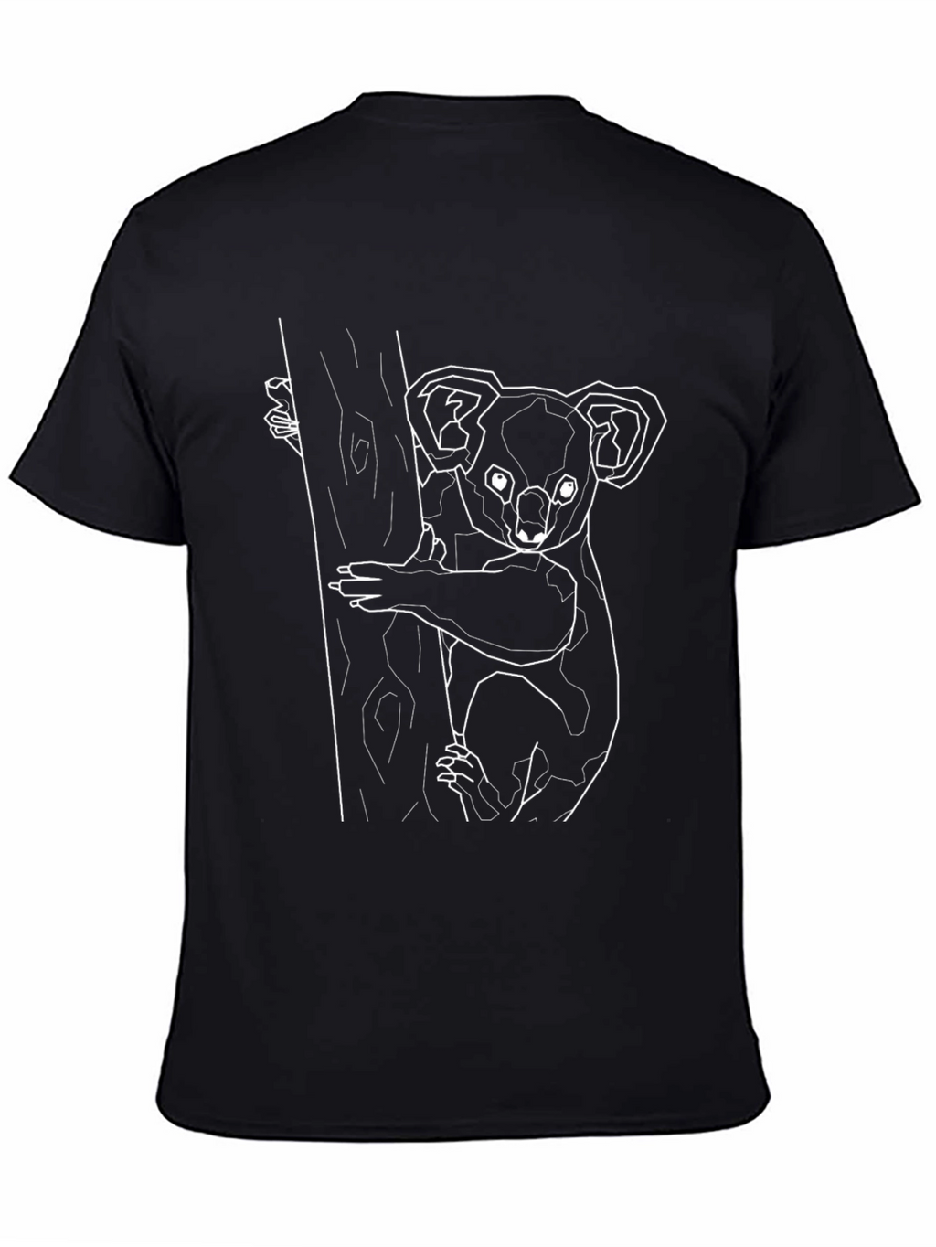 Koala Graphic Tee -  Mens Black T-Shirt