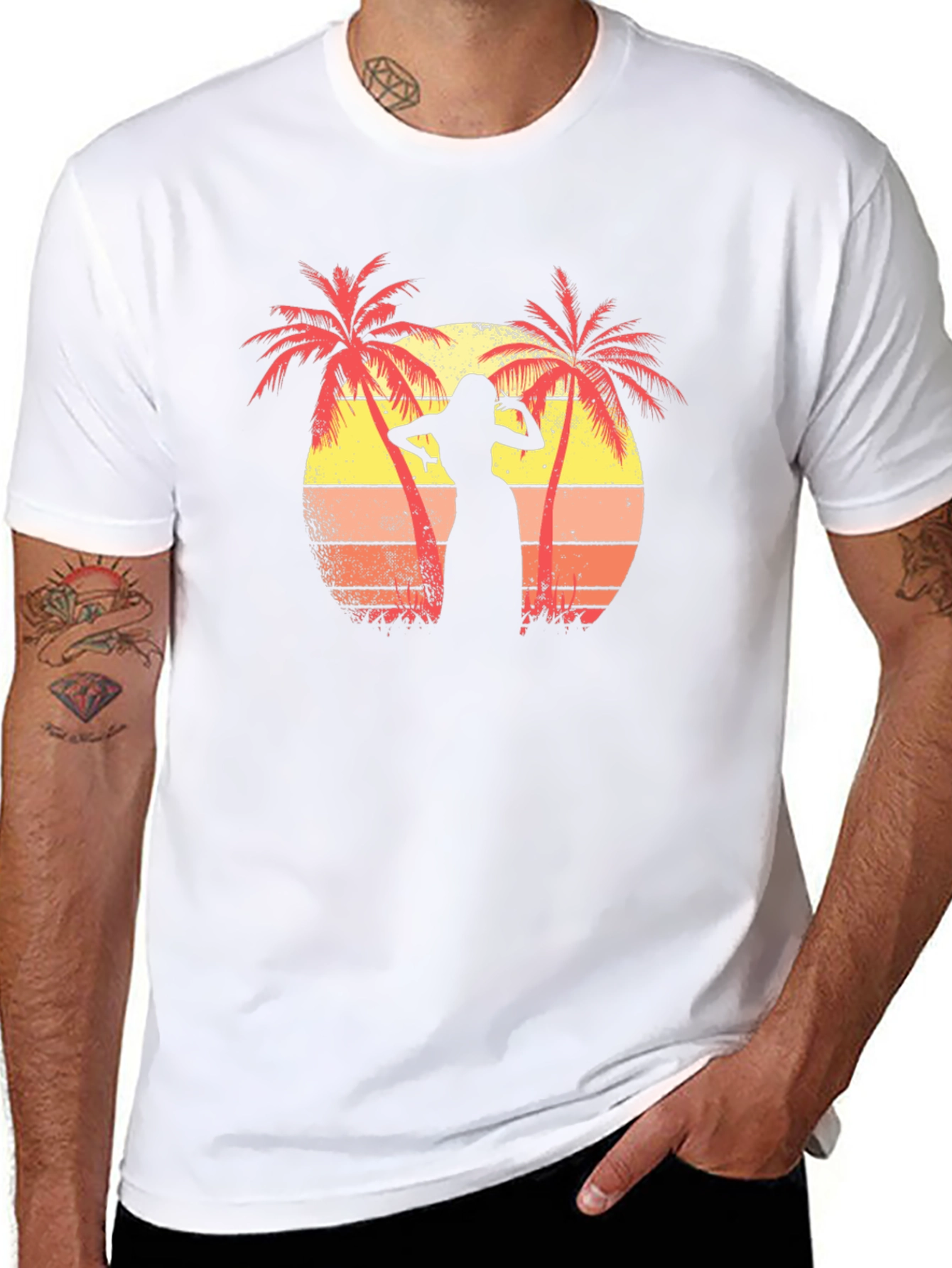 Tropical Sunset Dancer Graphic Tee