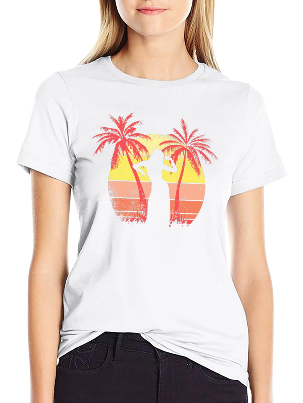 Tropical Sunset Dancer Graphic Tee
