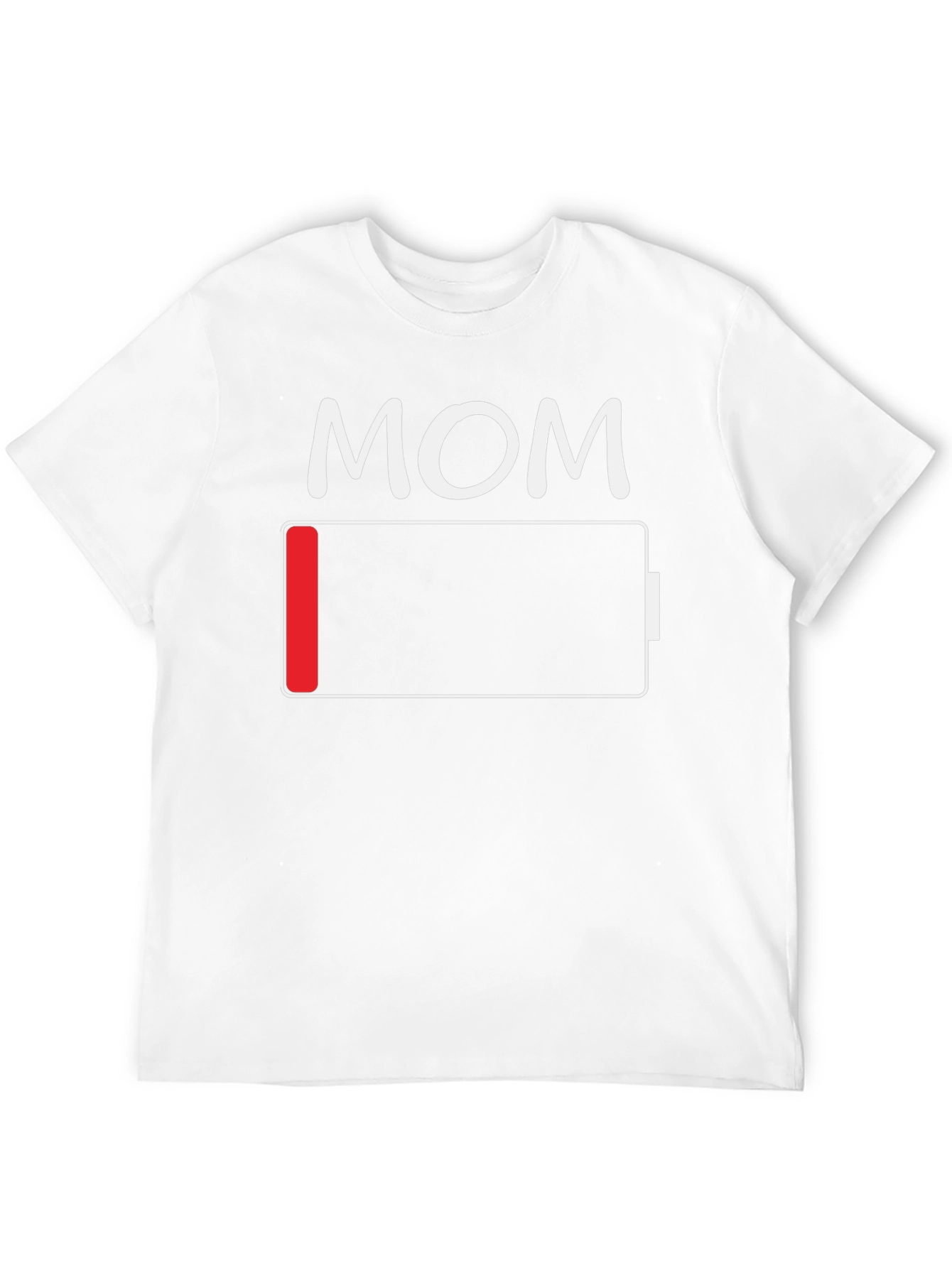 Mom Low Battery Funny T-Shirt