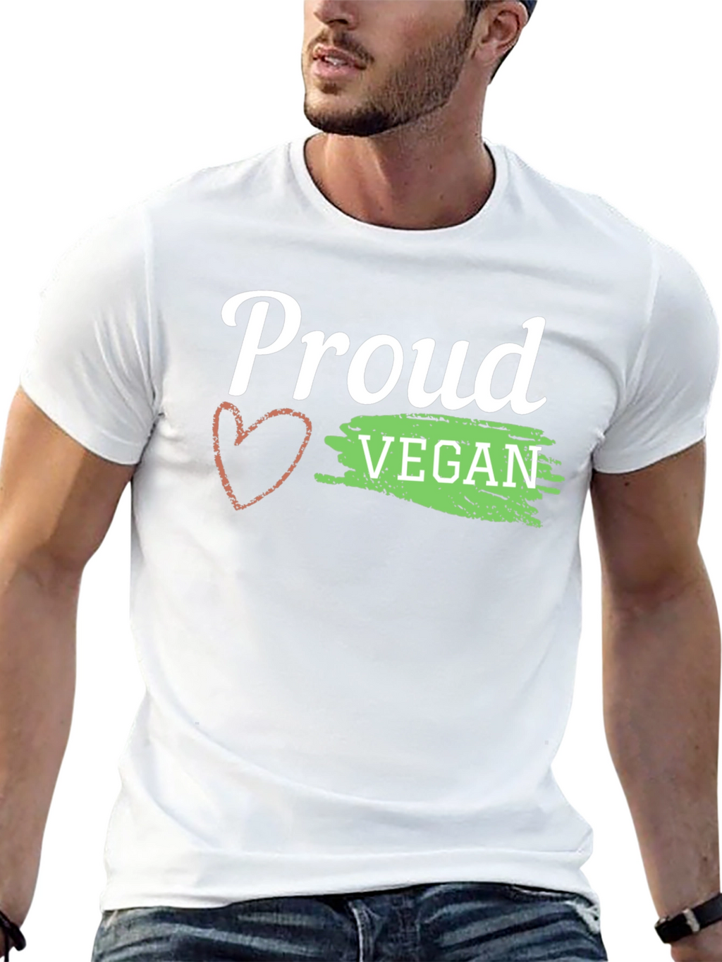 Proud Vegan Graphic Tee - Black