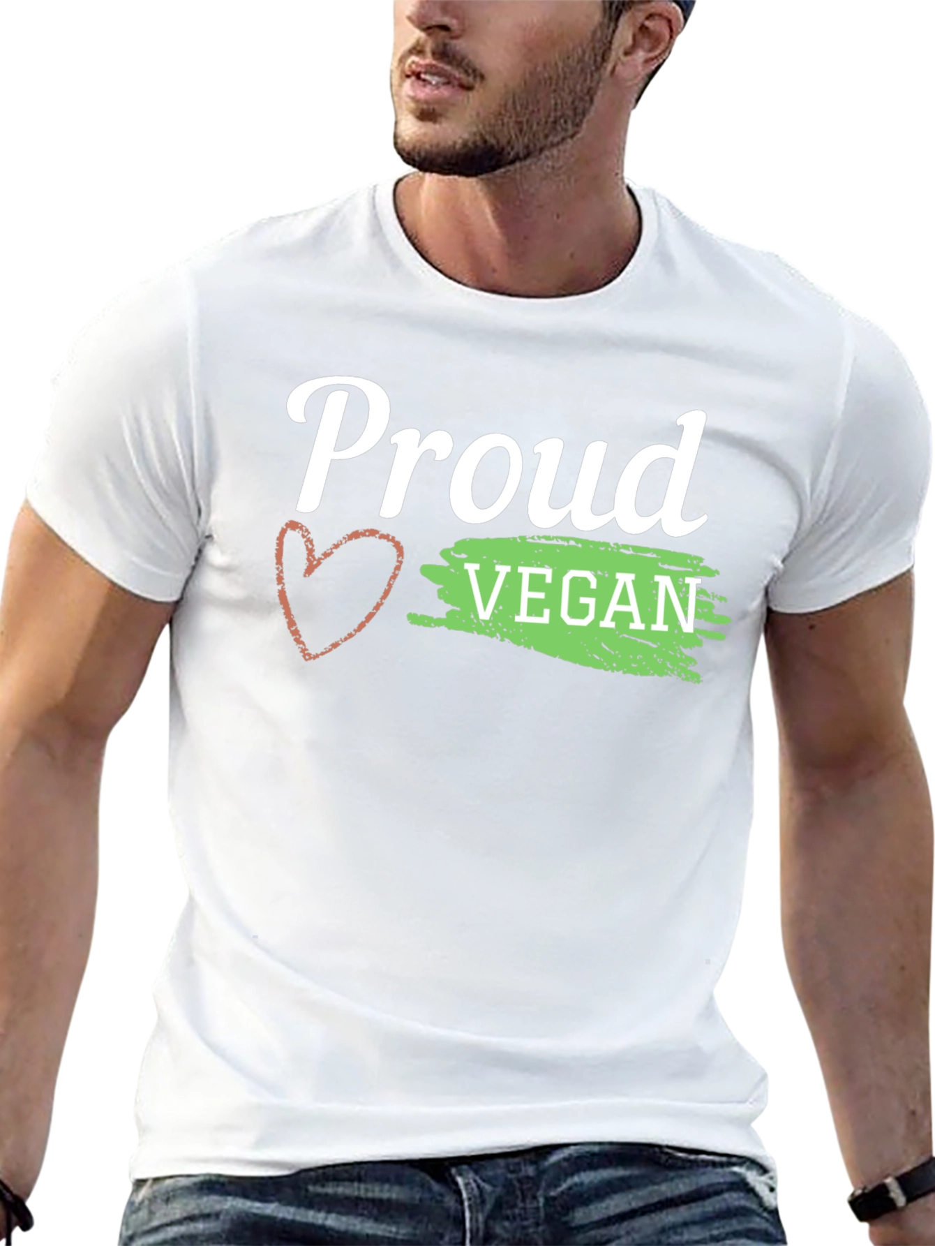 Proud Vegan Graphic Tee - Black