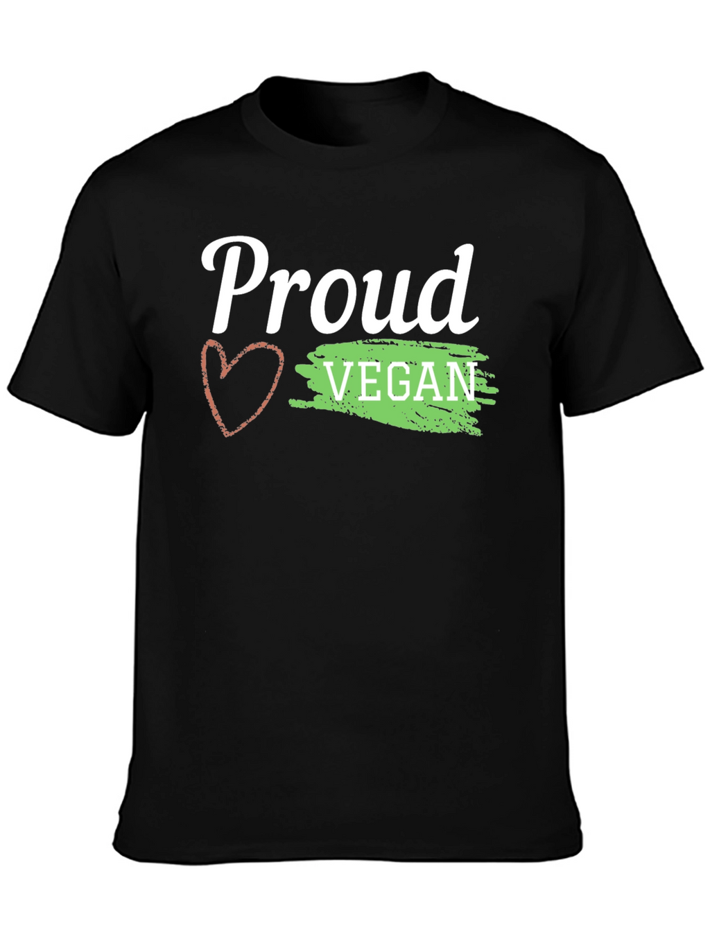 Proud Vegan Graphic Tee - Black