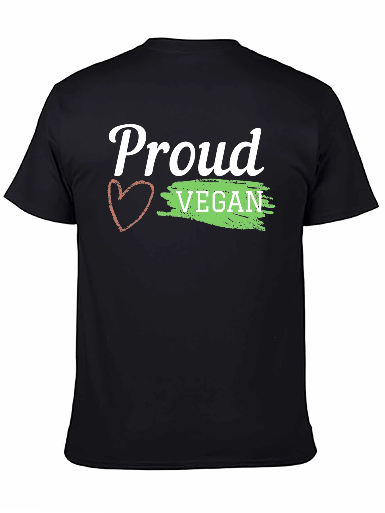 Proud Vegan Graphic Tee - Black