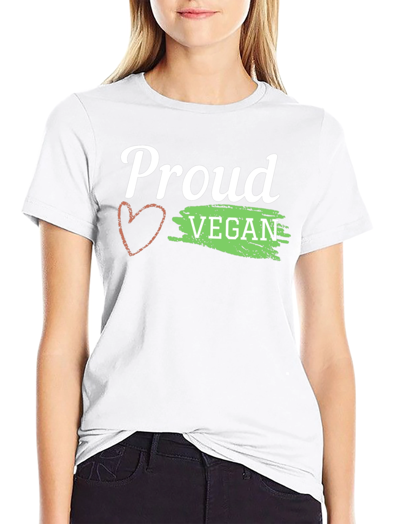 Proud Vegan Graphic Tee - Black