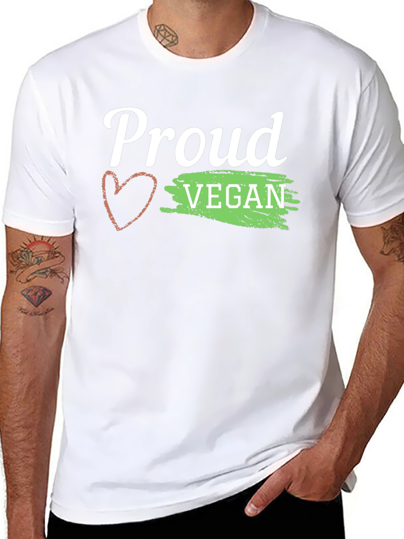 Proud Vegan Graphic Tee - Black