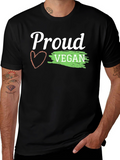 Proud Vegan Graphic Tee - Black