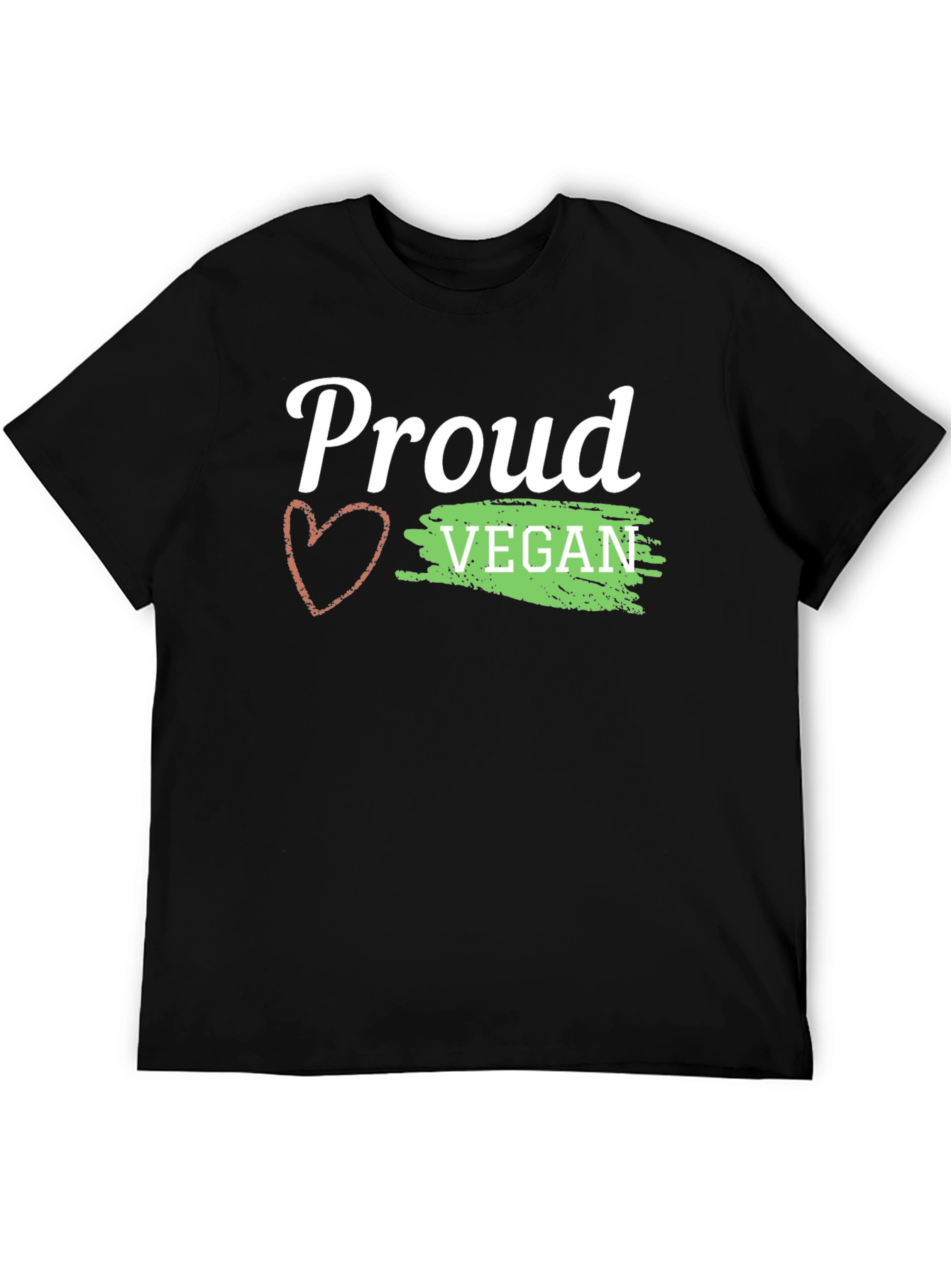 Proud Vegan Graphic Tee - Black