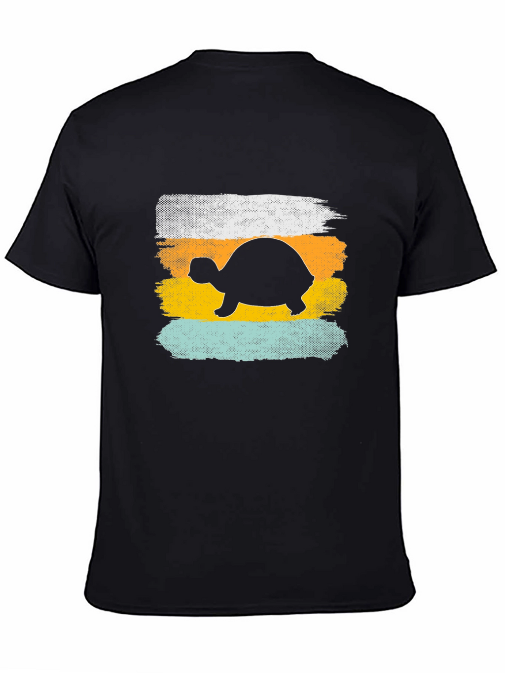 Turtle Silhouette Graphic Tee - Retro Style