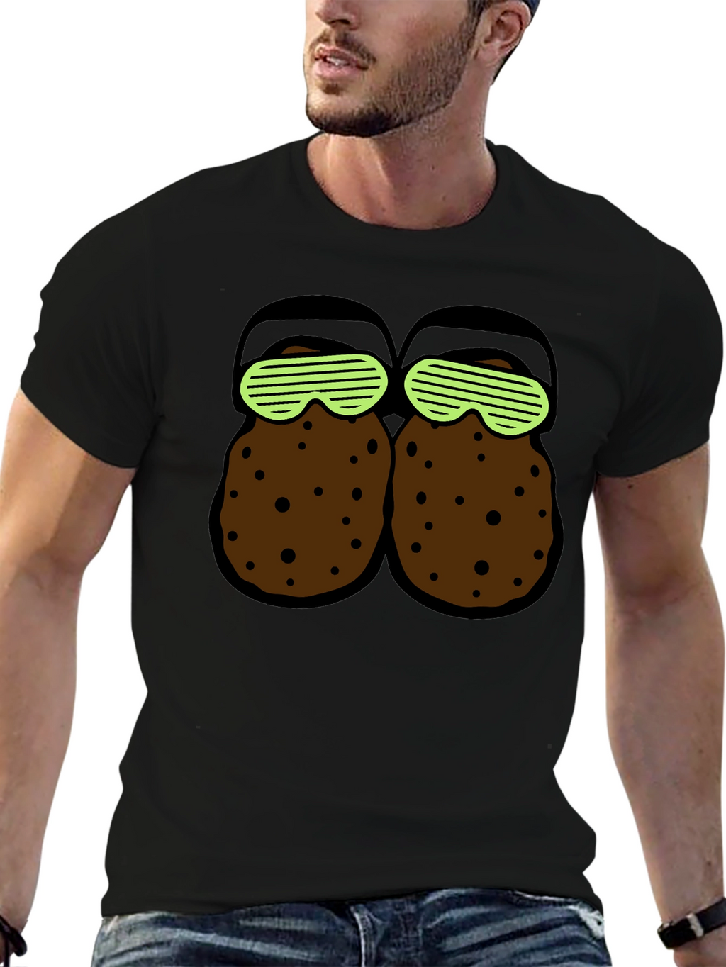 Novelty T-Shirt with Cartoon Croc Design