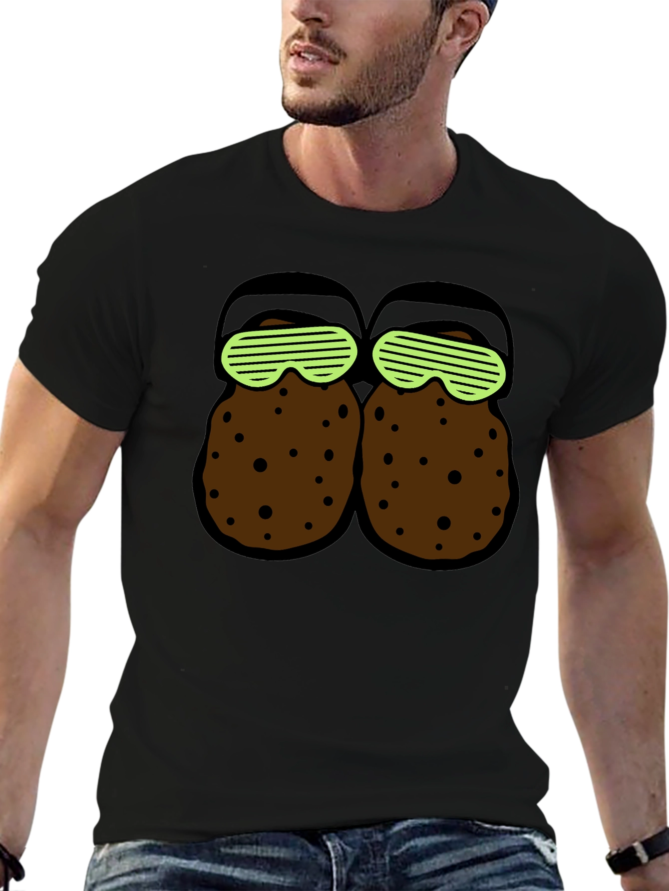 Novelty T-Shirt with Cartoon Croc Design