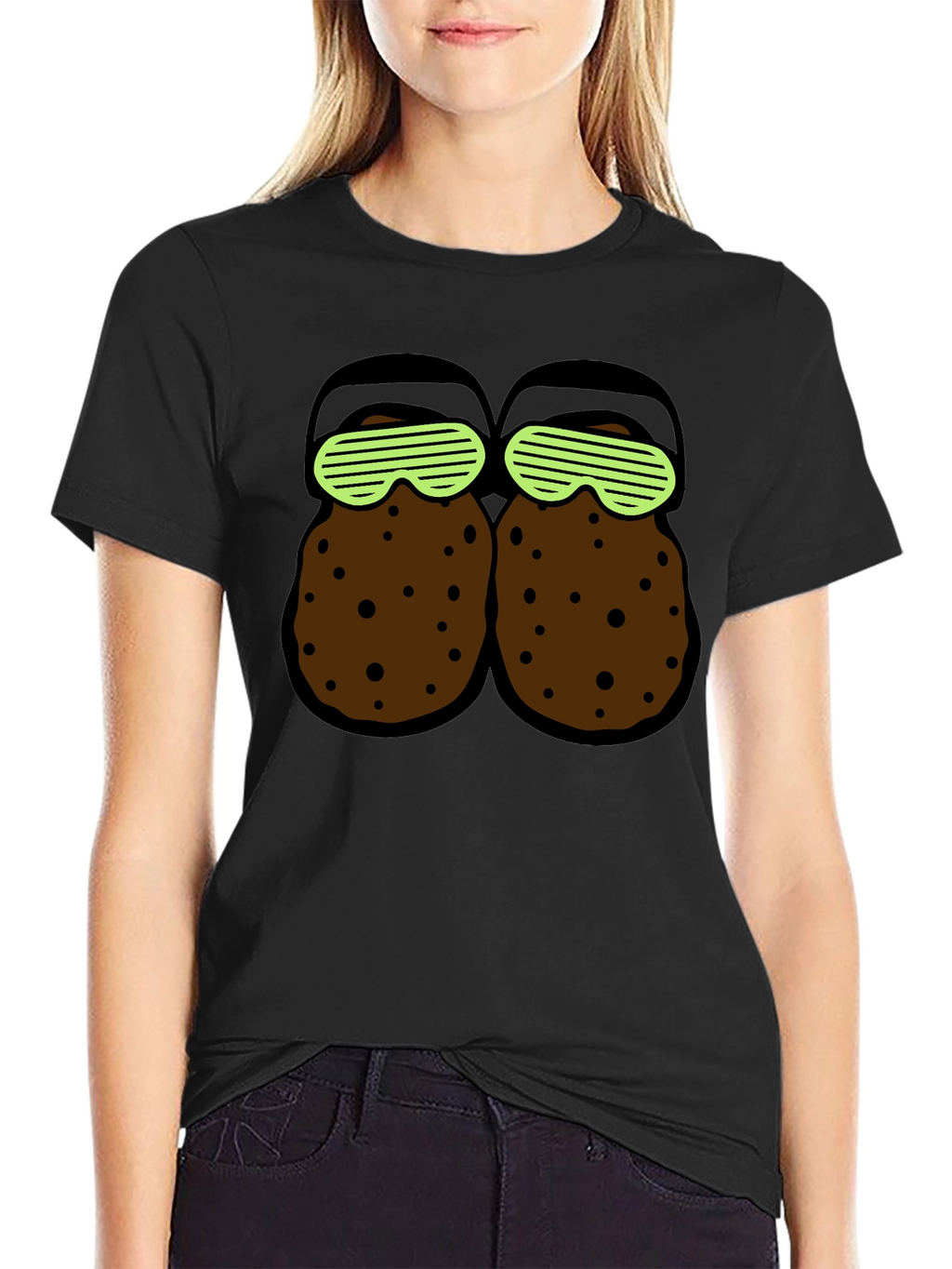 Novelty T-Shirt with Cartoon Croc Design