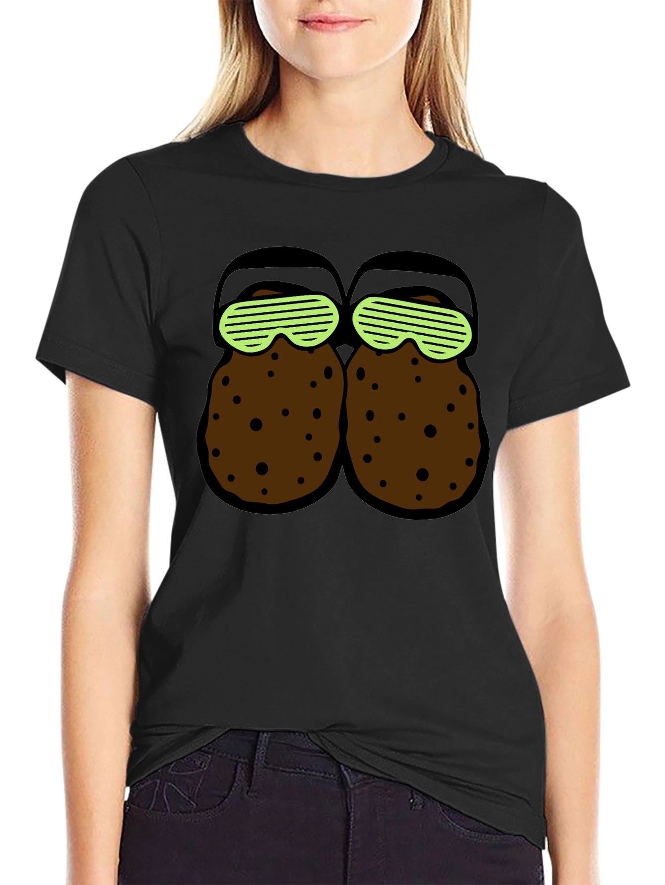 Novelty T-Shirt with Cartoon Croc Design