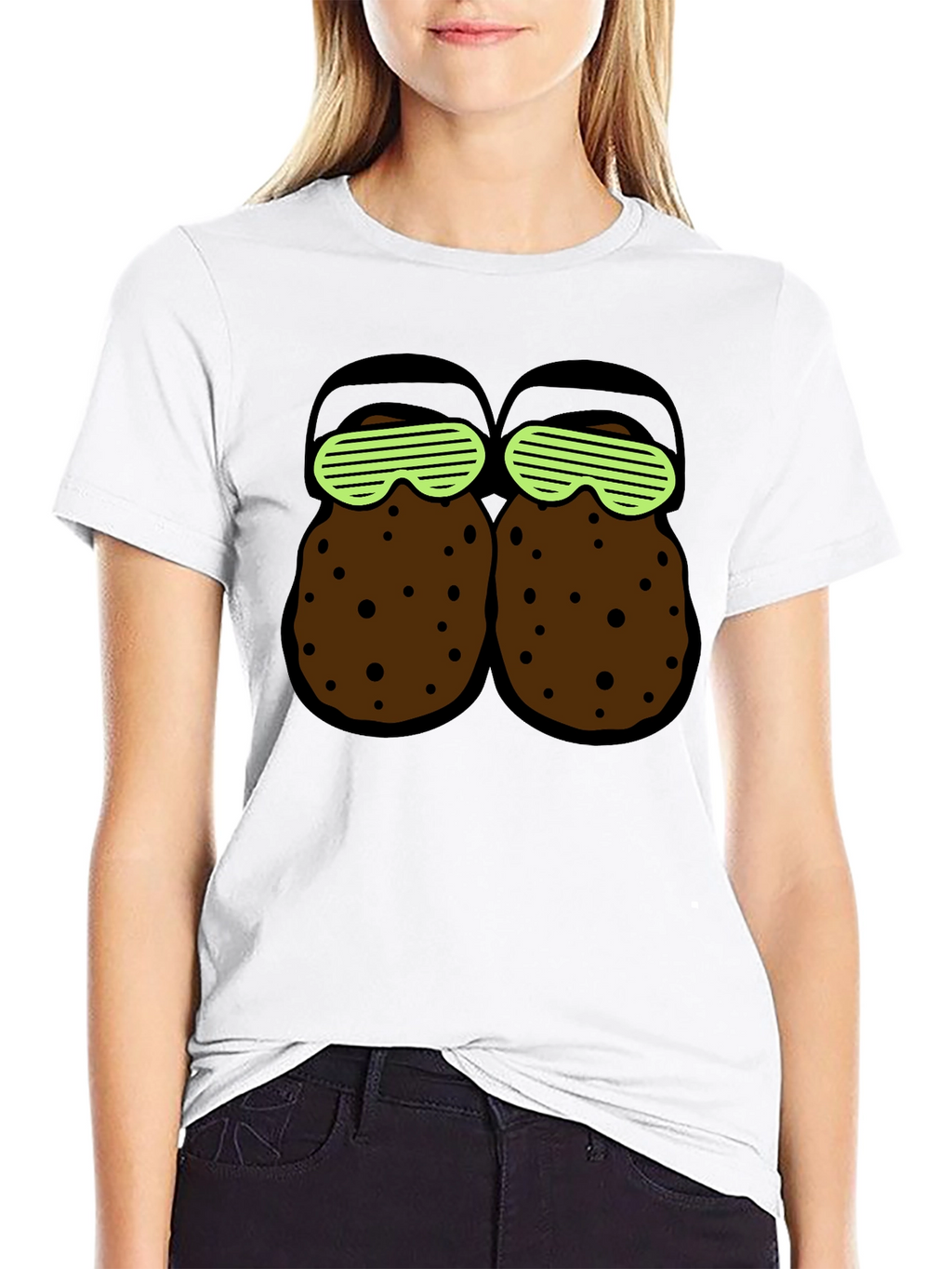 Novelty T-Shirt with Cartoon Croc Design