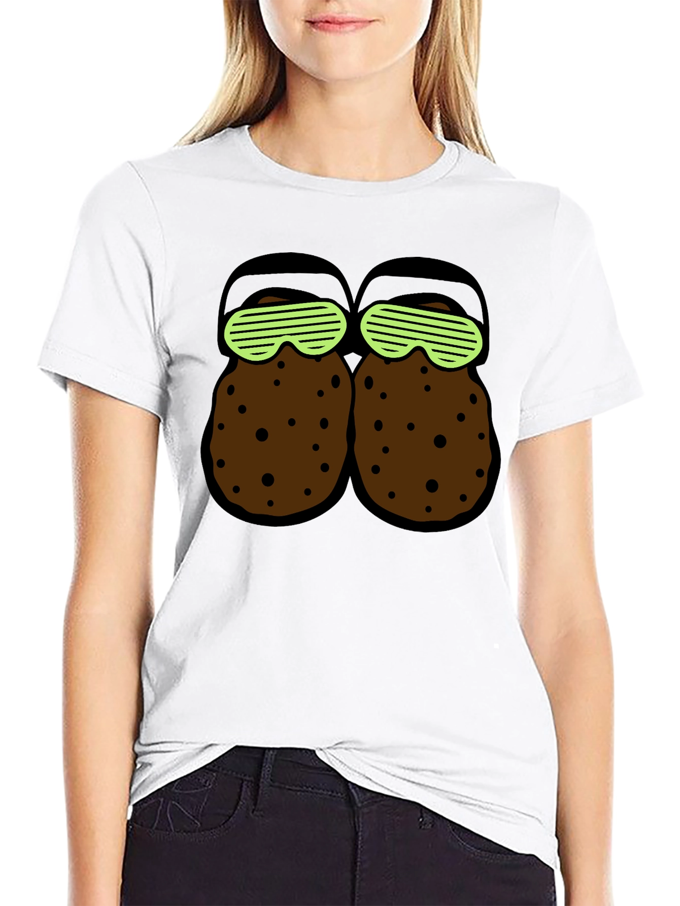 Novelty T-Shirt with Cartoon Croc Design