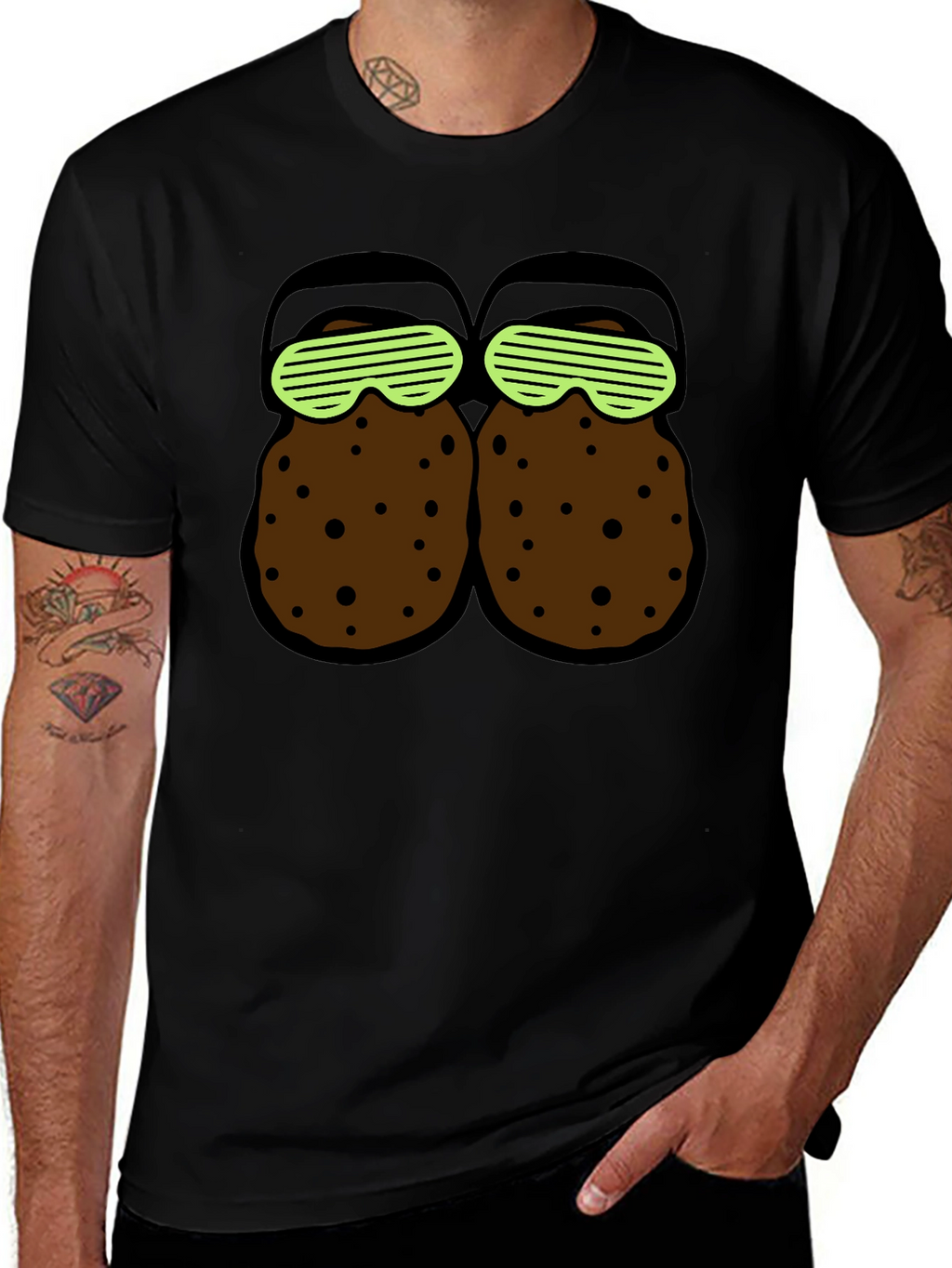 Novelty T-Shirt with Cartoon Croc Design