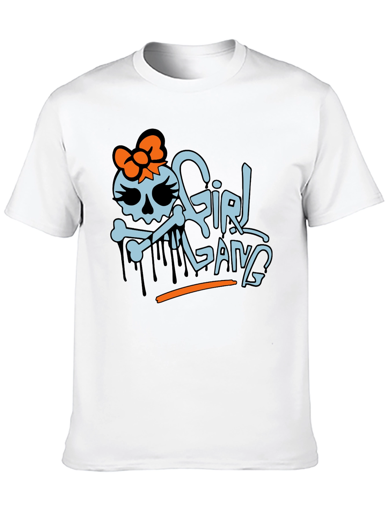 Girl Gang Graphic T-Shirt - Trendy Skull Design