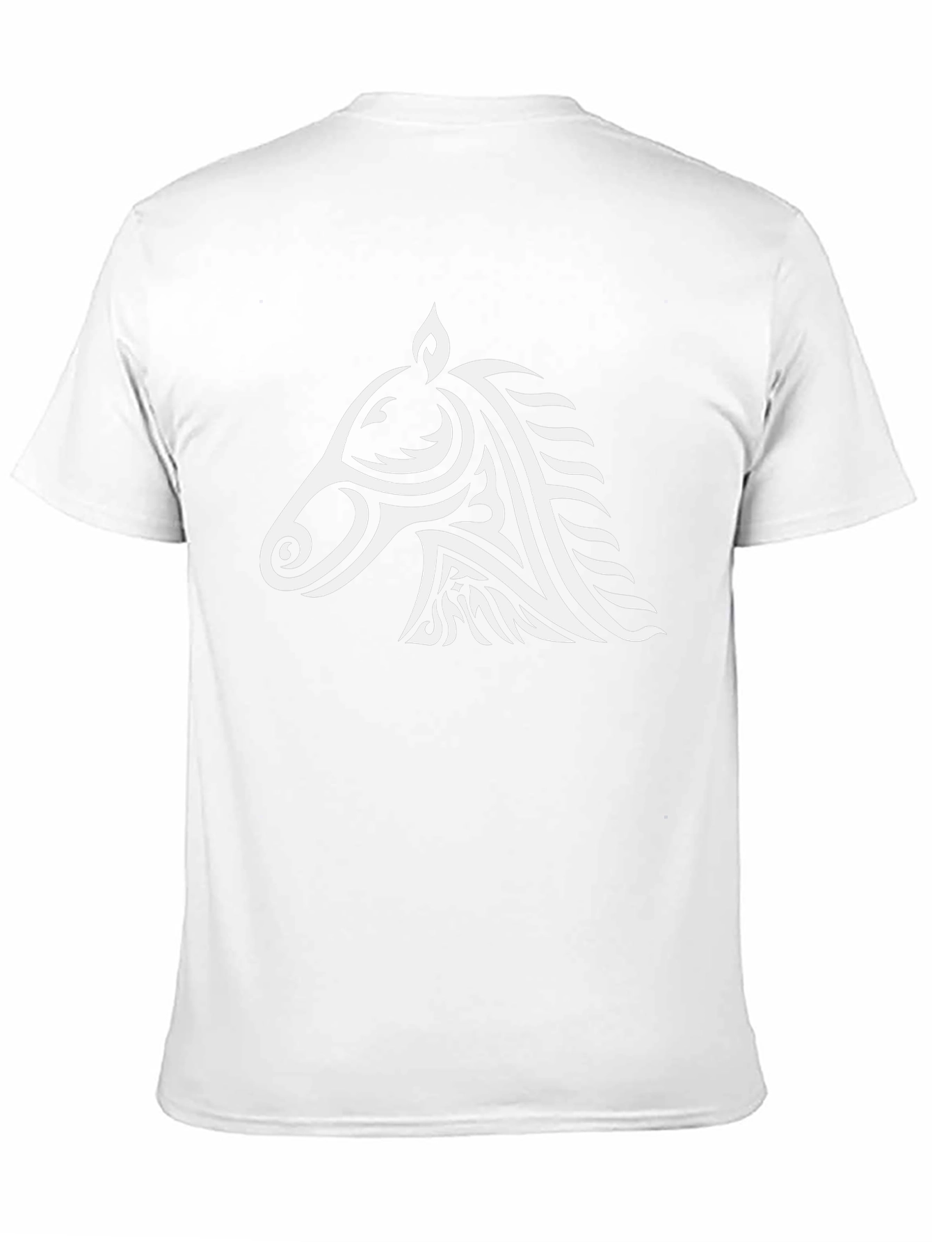 Tribal Horse Graphic Tee - Cool Black T-Shirt