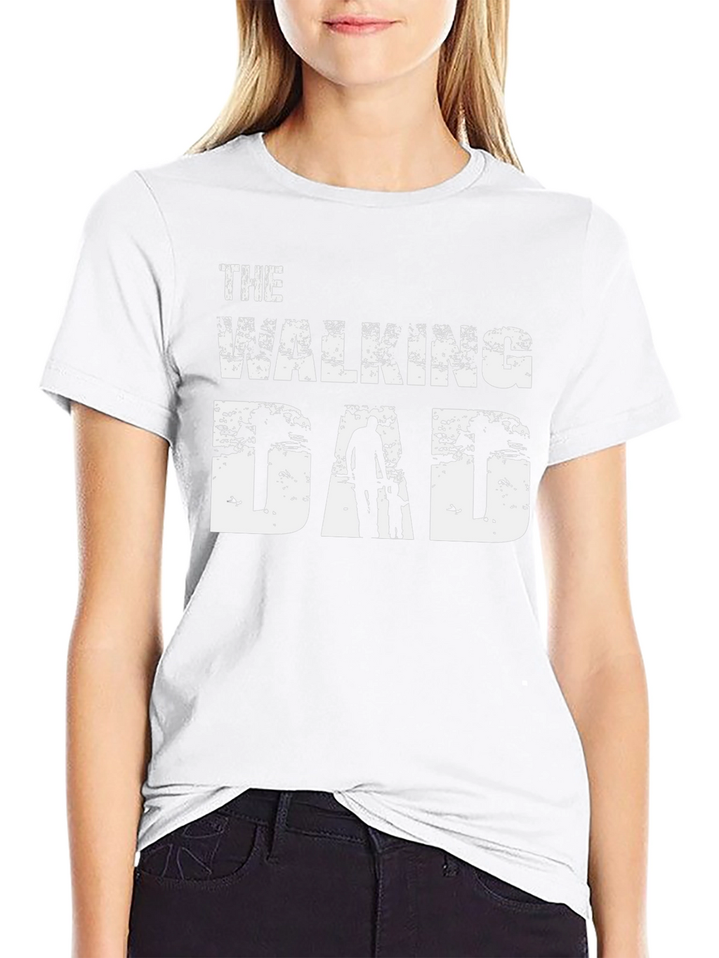 The Walking Dad Black Graphic Tee