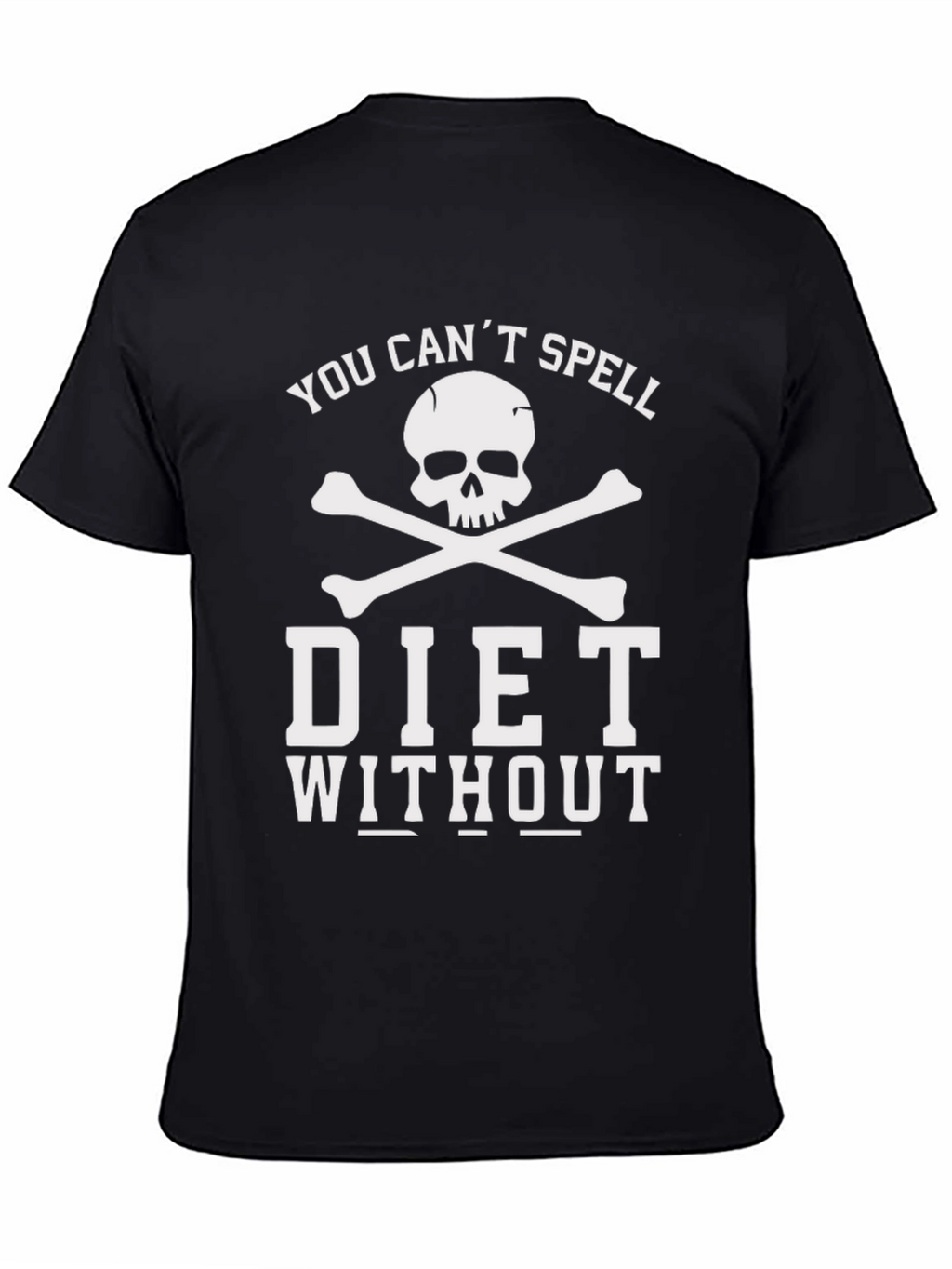 Diet Funny Skull Graphic T-Shirt