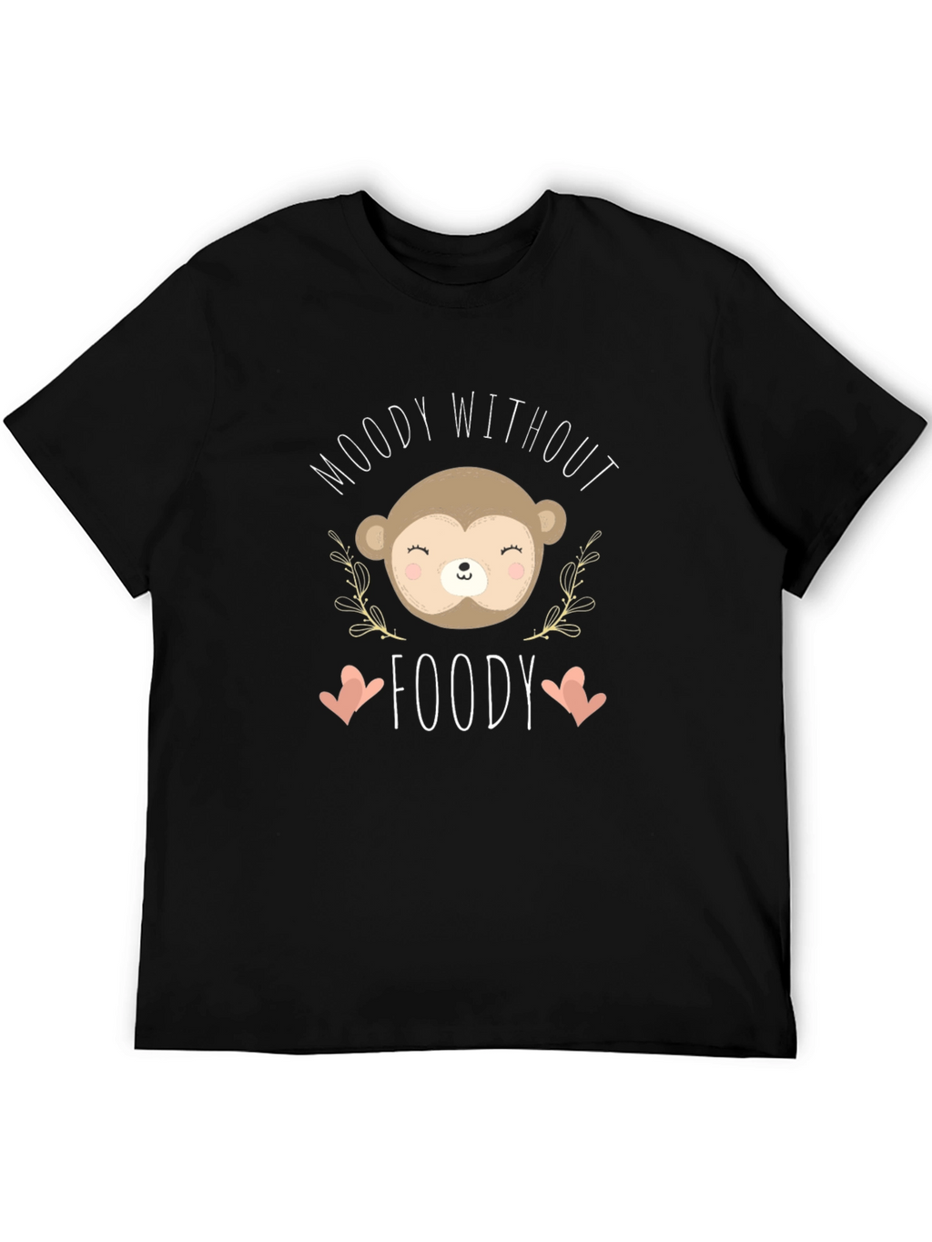 Moody Without Foody Black Graphic Tee
