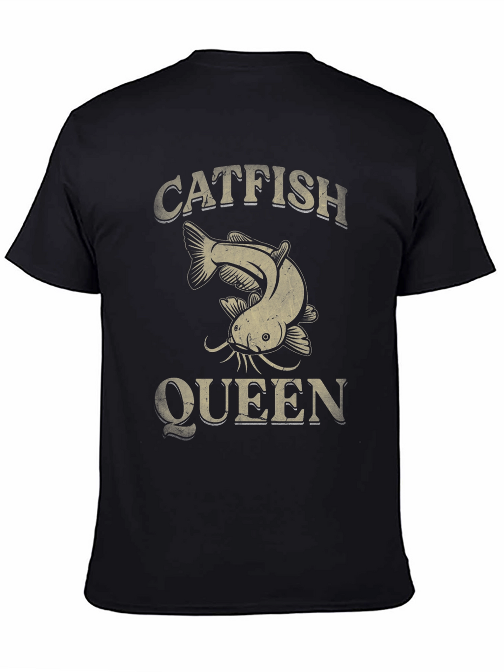 Catfish Queen Graphic T-Shirt - Fishing Lover Tee