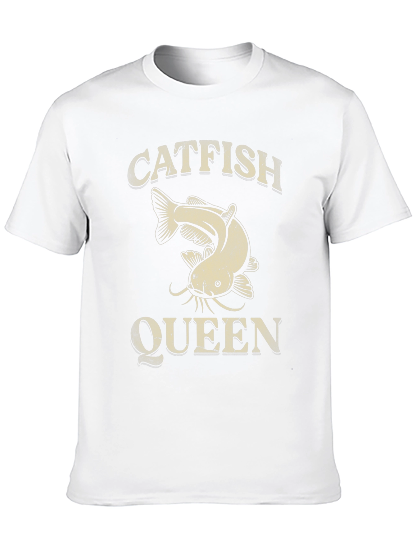 Catfish Queen Graphic T-Shirt - Fishing Lover Tee