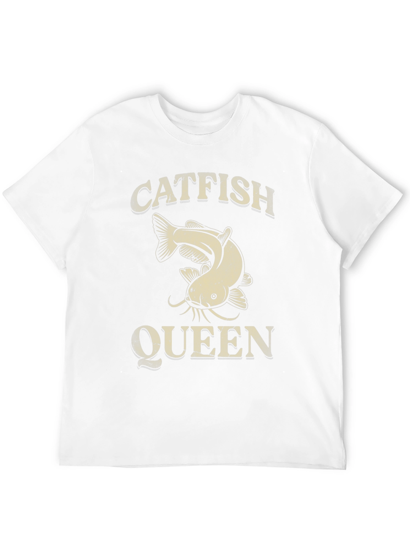 Catfish Queen Graphic T-Shirt - Fishing Lover Tee