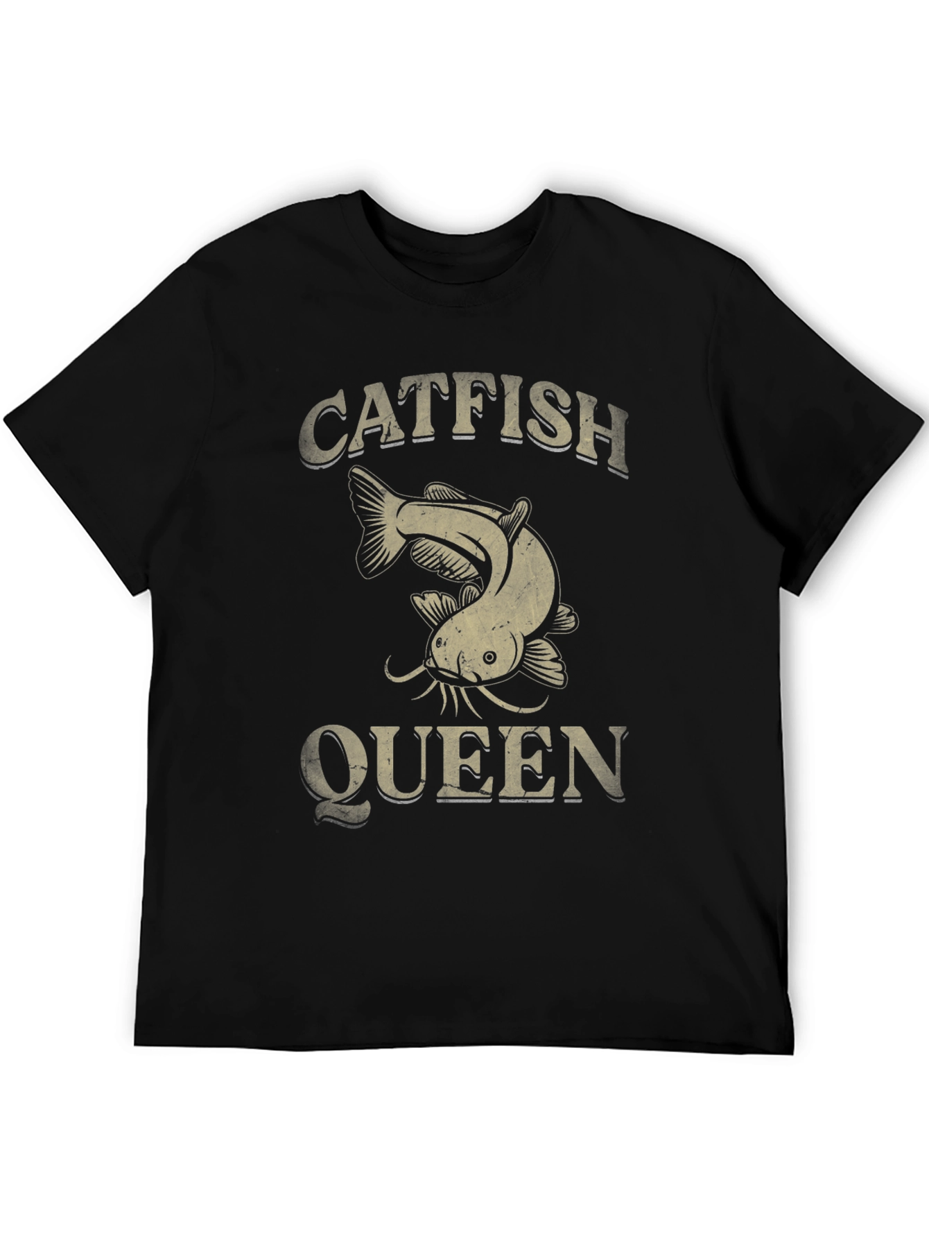 Catfish Queen Graphic T-Shirt - Fishing Lover Tee