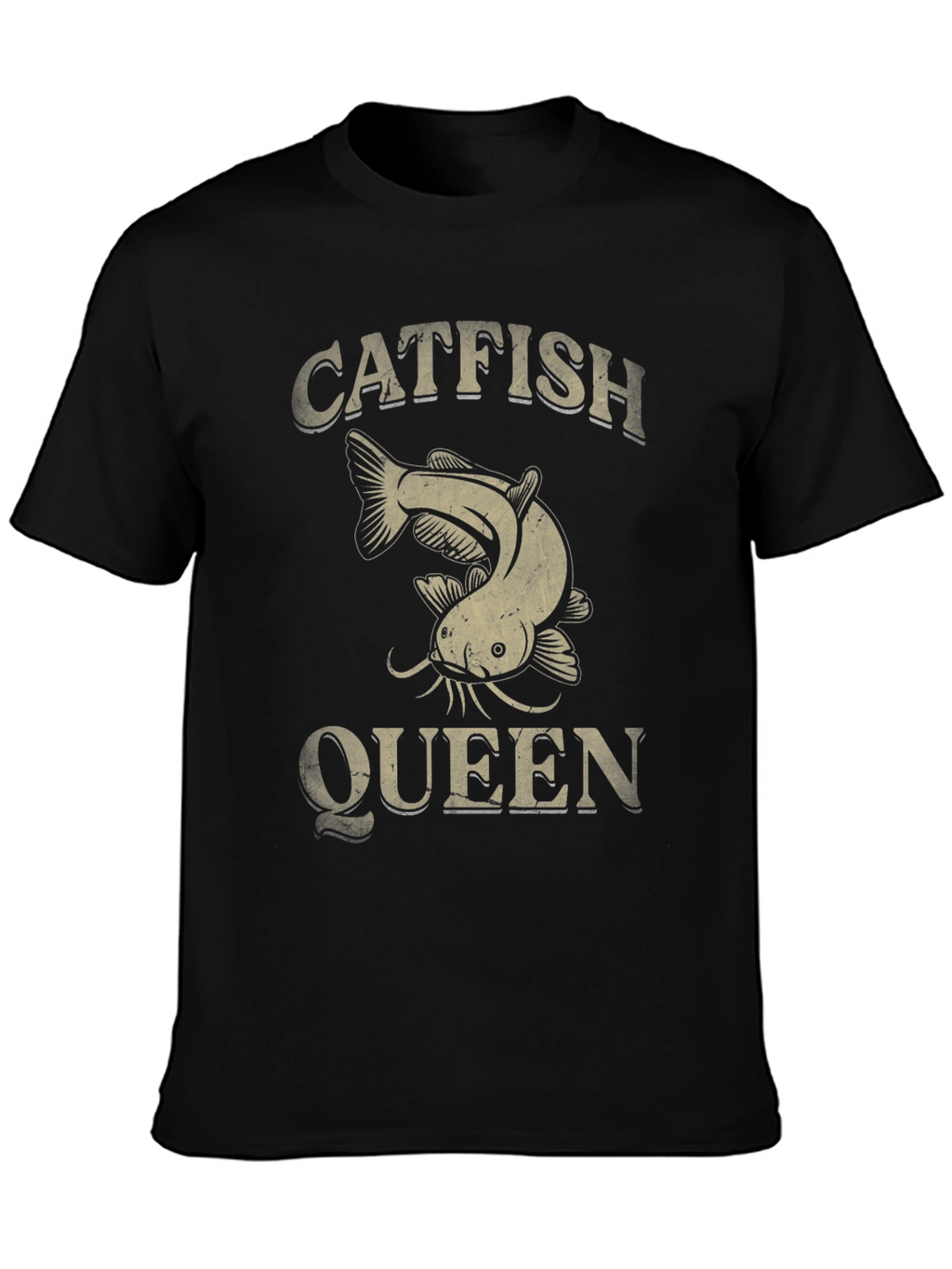 Catfish Queen Graphic T-Shirt - Fishing Lover Tee