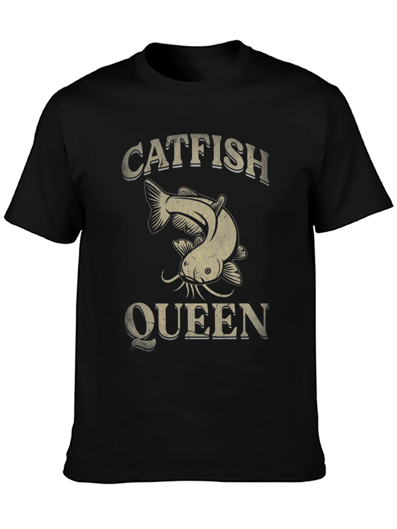 Catfish Queen Graphic T-Shirt - Fishing Lover Tee