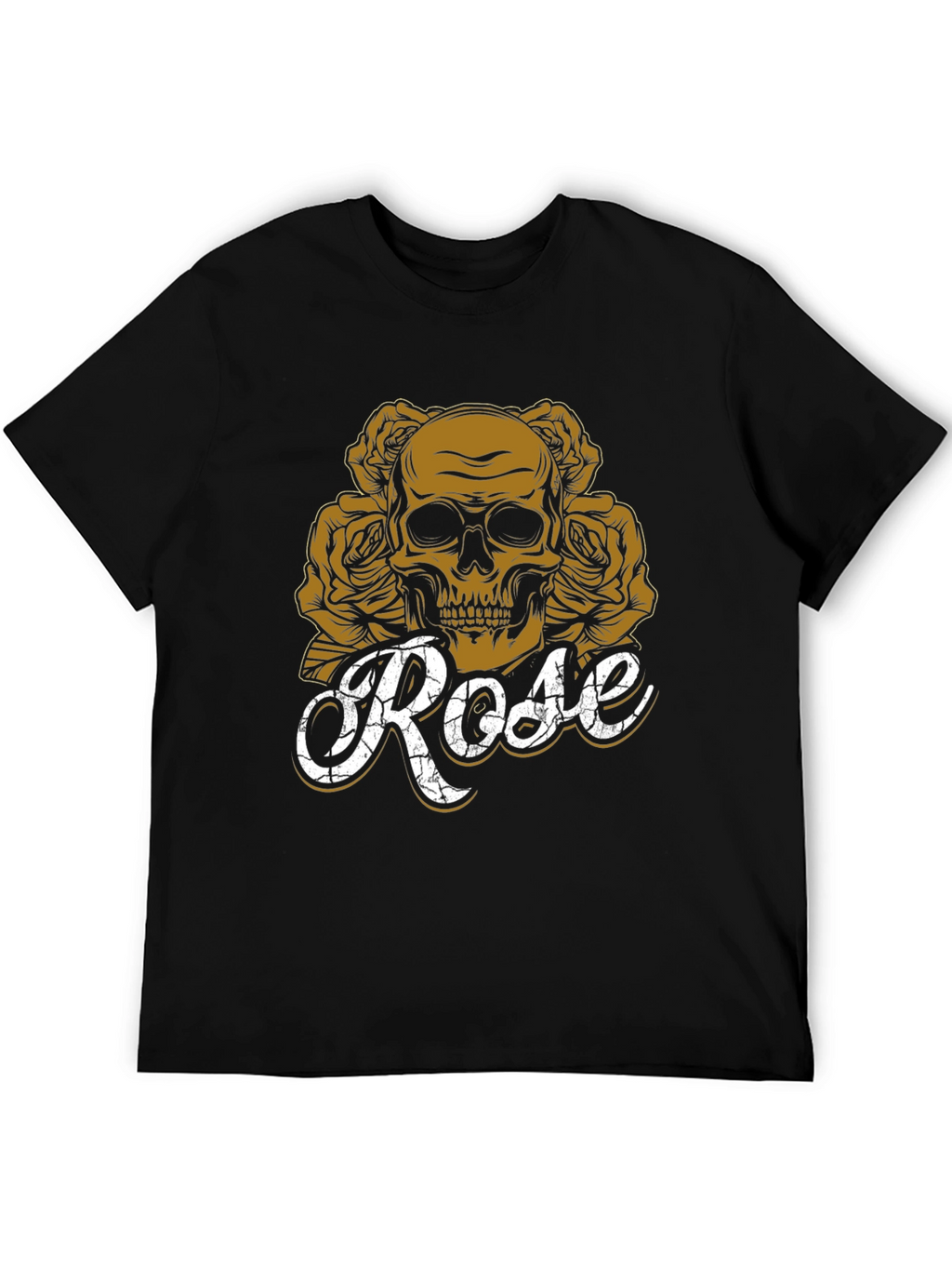 Skull & Roses Graphic Tee - Unisex Black T-Shirt