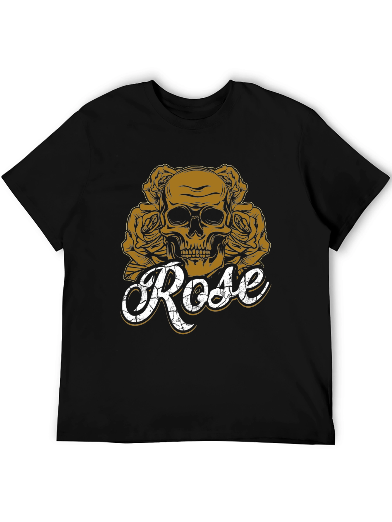 Skull & Roses Graphic Tee - Unisex Black T-Shirt