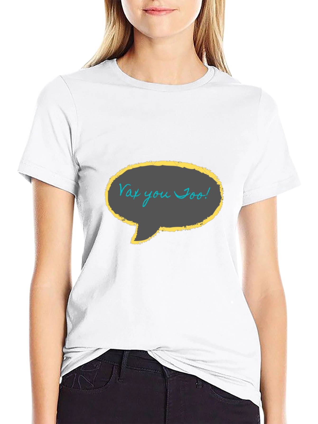 Vax You Too! Black Graphic T-Shirt
