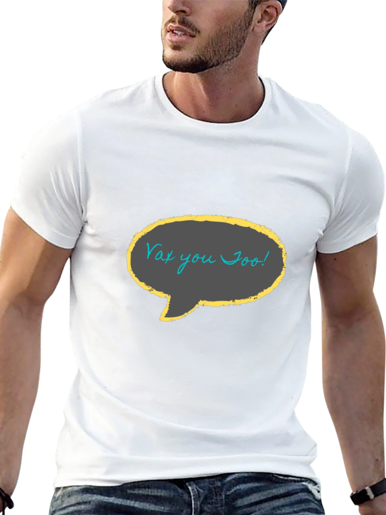 Vax You Too! Black Graphic T-Shirt