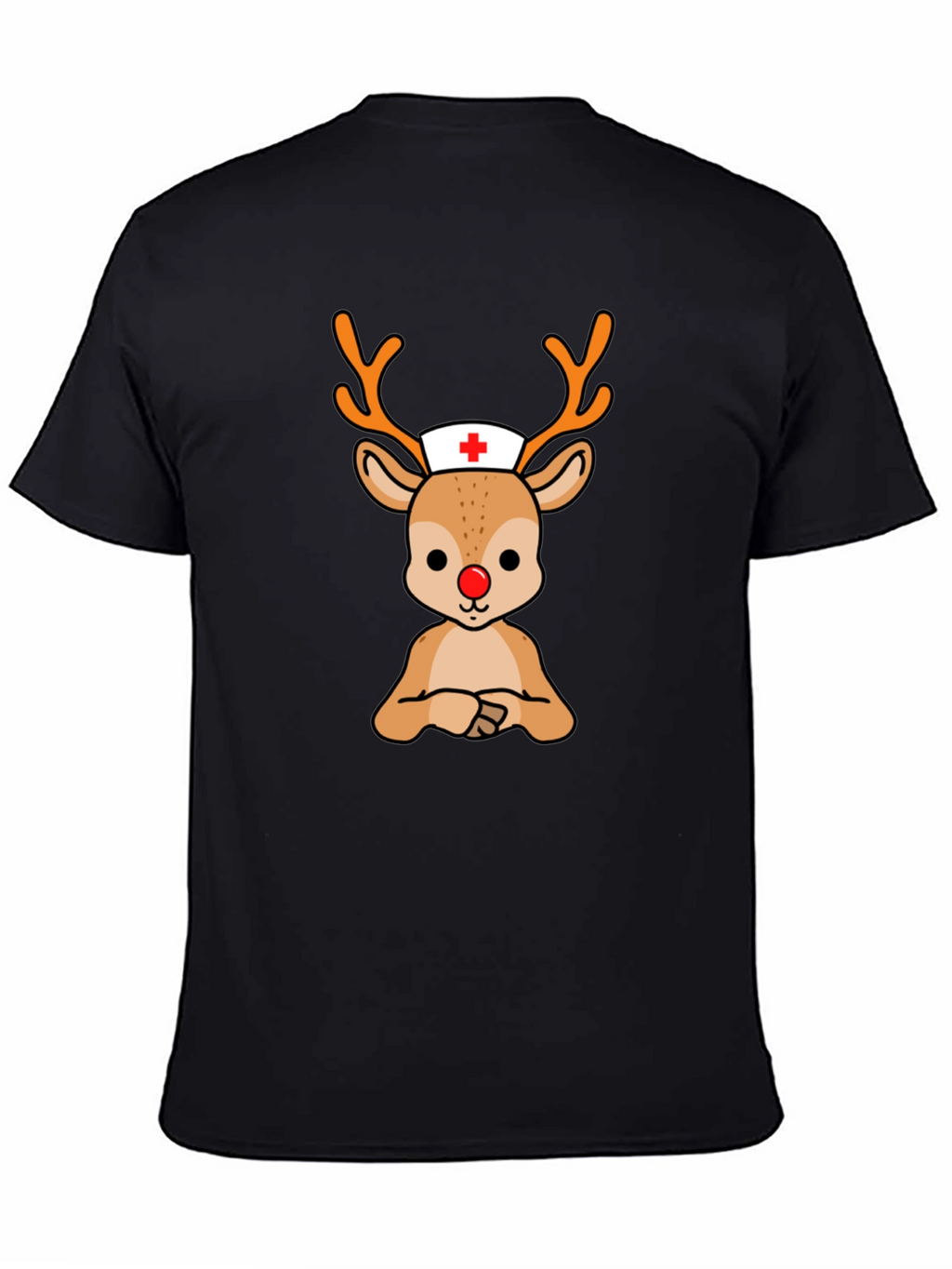 Rudolph Nurse T-Shirt - Holiday Themed Medical Apparel