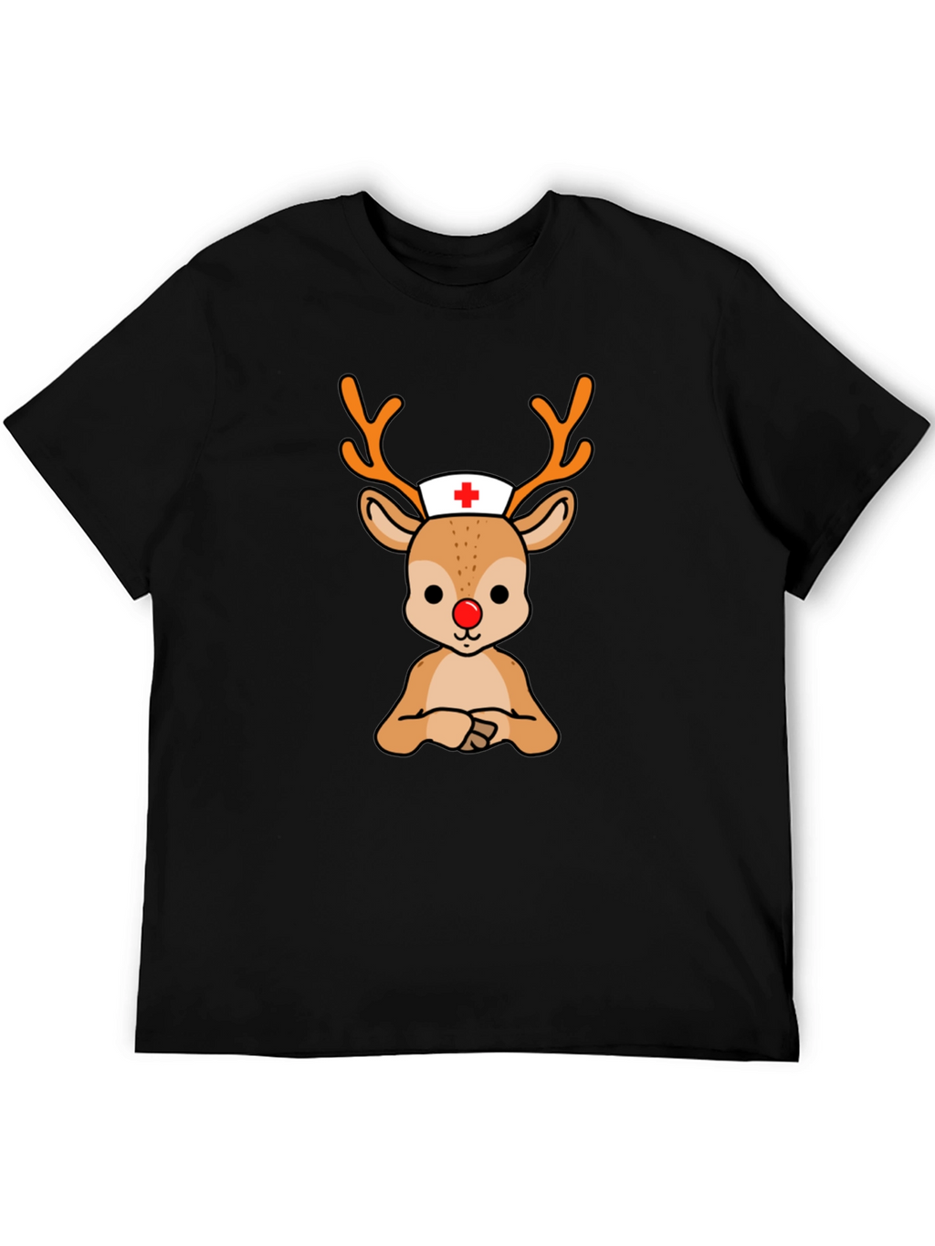 Rudolph Nurse T-Shirt - Holiday Themed Medical Apparel
