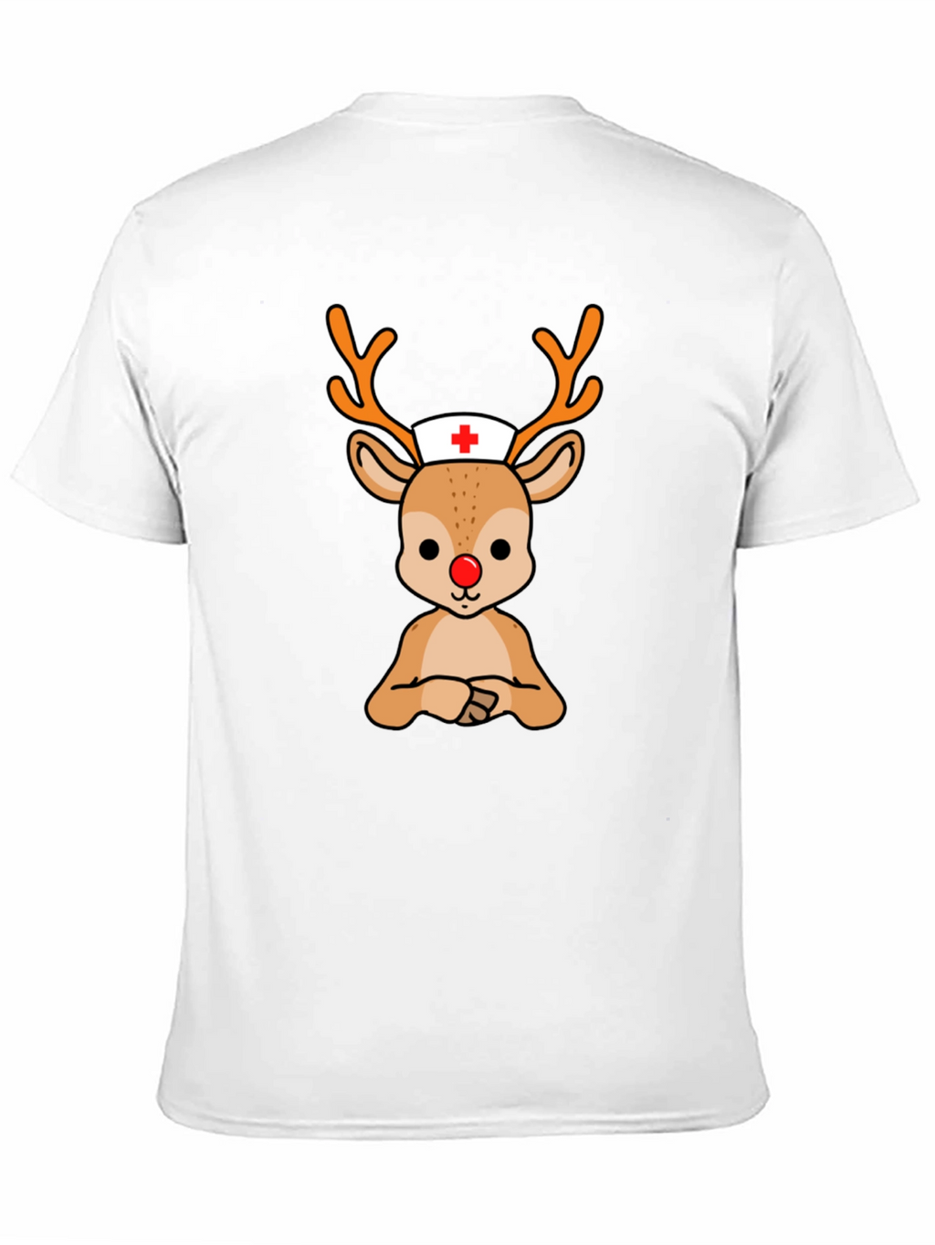 Rudolph Nurse T-Shirt - Holiday Themed Medical Apparel