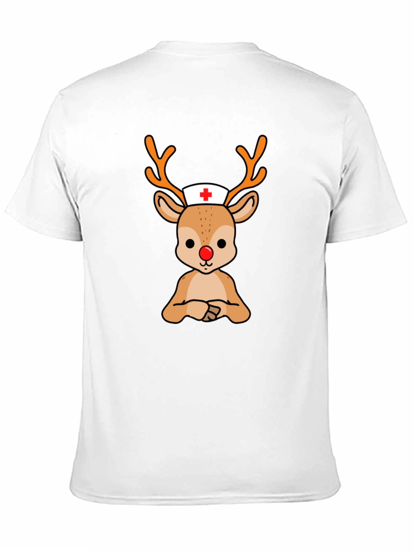Rudolph Nurse T-Shirt - Holiday Themed Medical Apparel