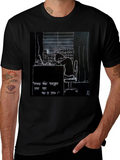 Artistic Graphic Tee - Deep Thought Illustration